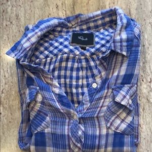 Rails long sleeve plaid cotton button down